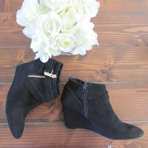 Mossimo Black Wedge Ankle Boots